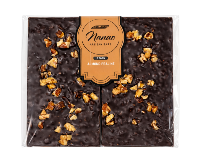 Nanao Artisan Bars Classic Almond Praline 3.88oz 2-Pack