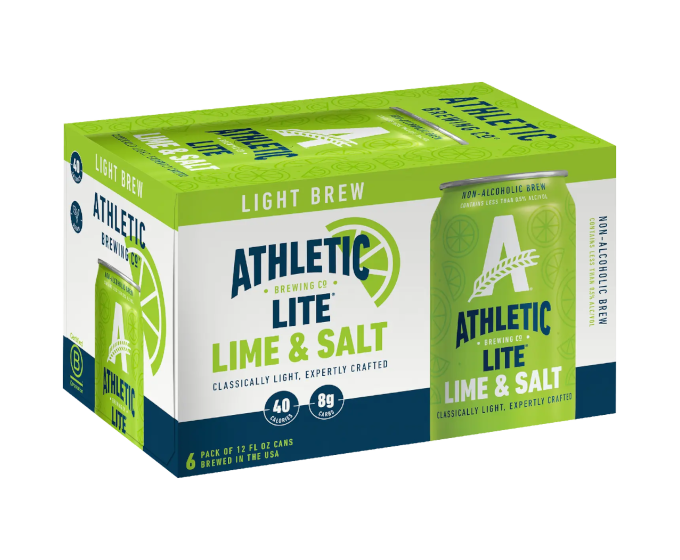 Athletic NA Lite Lime & Salt 12oz 6-Pack Can