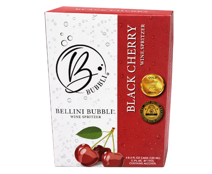 Bellini Bubbli Black Cherry 8.4oz 4-Pack Can