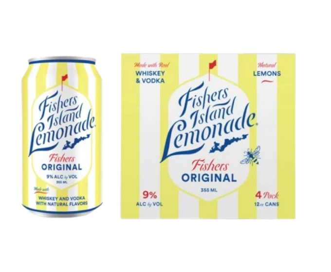 Fishers Island Lemonade Original 355ml 4-Pack Can