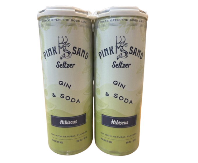 Pink Sand Gin And Soda Hibiscus 12oz 4-Pack Can