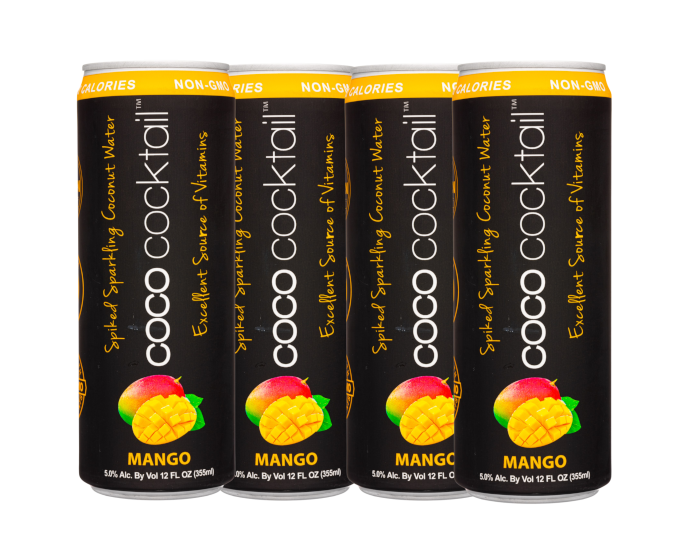 Coco Cocktail Mango 12oz 4-Pack Can