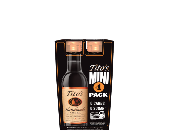Tito's Handmade Vodka 50ml 4-Pack (DNO P4)