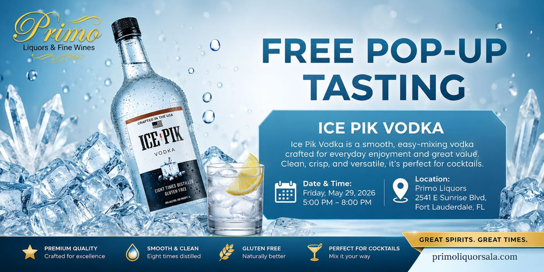 Ice Pik Vodka Free Pop-Up Tasting at Primo Liquors