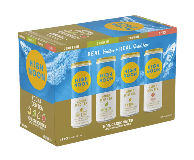 High Noon Vodka Ice Tea Lake Variety Pack 12oz 8-Pack Can