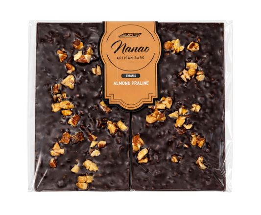 Nanao Artisan Bars Classic Almond Praline 3.88oz 2-Pack