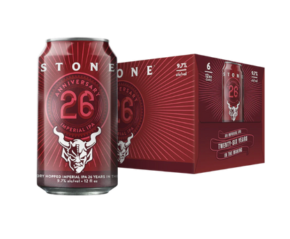 Stone 26th Anniversary Imperial IPA 12oz 6-Pack Can