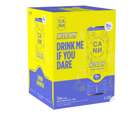 Cann Hier Boys Lemon Lavender THC 10mg 12oz 4-Pack Can