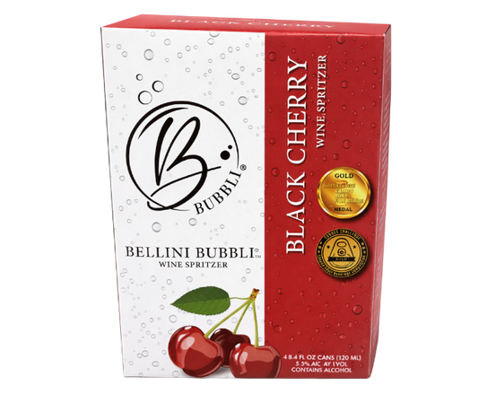 Bellini Bubbli Black Cherry 8.4oz 4-Pack Can