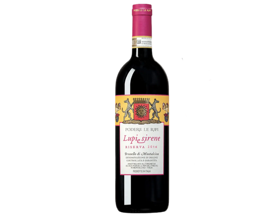 Podere Le Ripi Lupi e Sirene Riserva 2016 750ml (No Barcode)