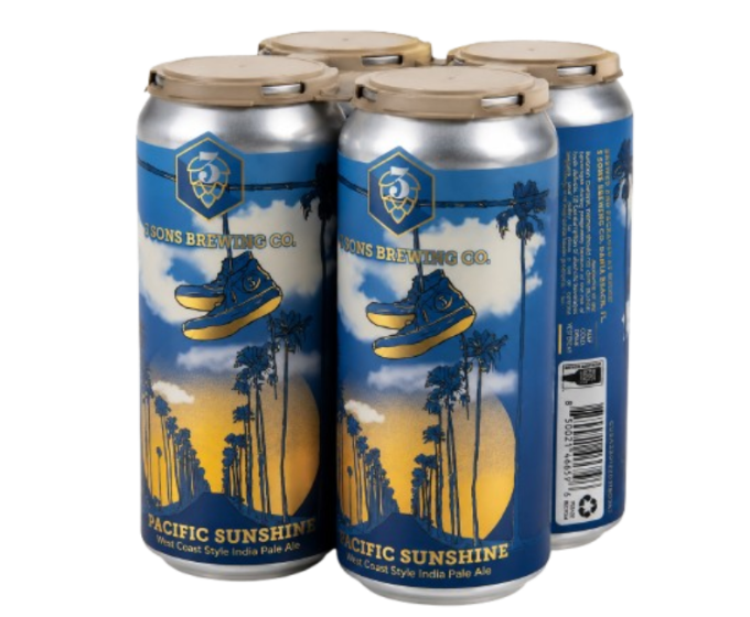 Three Sons Pacific Sunshine 16oz 4-Pack Can