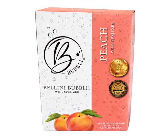 Bellini Bubbli Peach 8.4oz 4-Pack Can