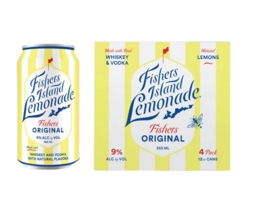 Fishers Island Lemonade Original 355ml 4-Pack Can