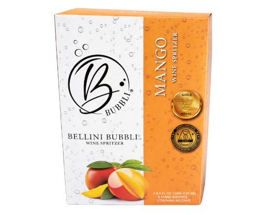 Bellini Bubbli Mango 8.4oz 4-Pack Can