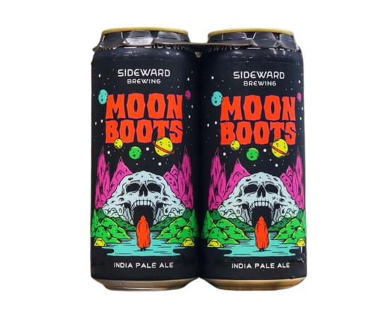 Sideward Moon Boots 16oz 4-Pack Can