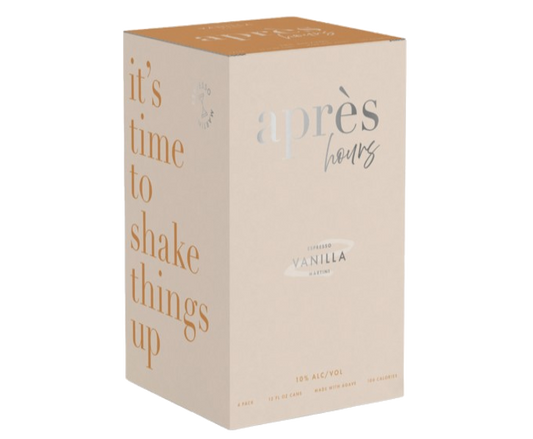 Apres Hours Vanilla Espresso 355ml 4-Pack Can