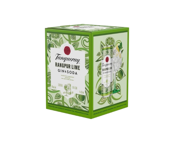 Tanqueray Rangpur Lime Gin & Soda 355ml 4-Pack Can