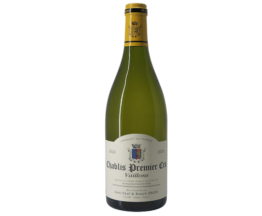 Jean-Paul & Benoit Droin Chablis 1er Vaillons 2020 750ml