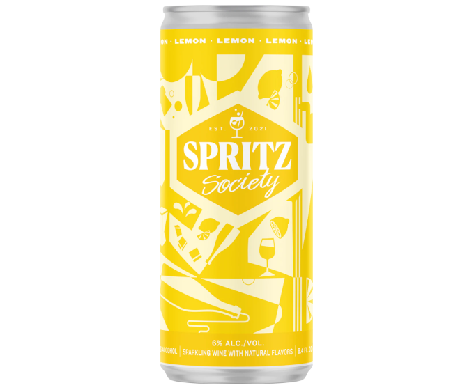 Spritz Society Lemon 8.4oz 4-Pack Can