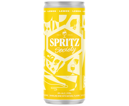 Spritz Society Lemon 8.4oz 4-Pack Can