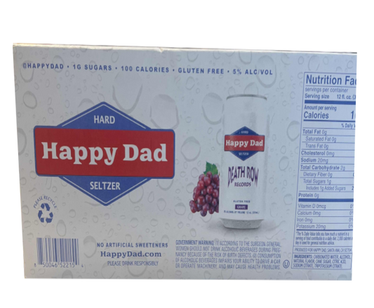 Happy Dad Hard Seltzer Grape Death Row 12oz 12-Pack Can