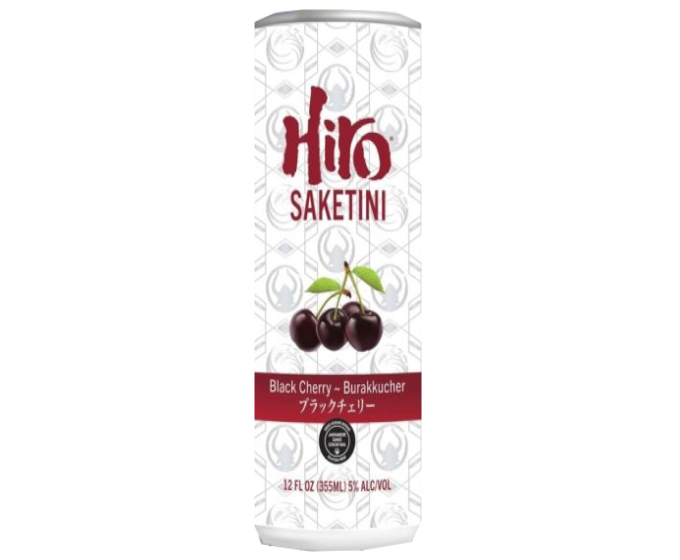 Hiro Saketini Black Cherry 12oz 4-Pack Can