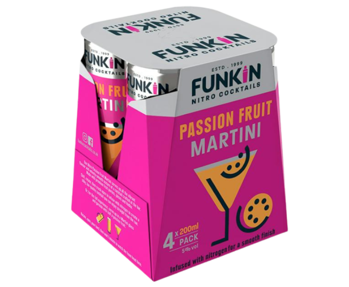 Funkin Cocktails Nitro Passion Fruit Martini 4x200ml