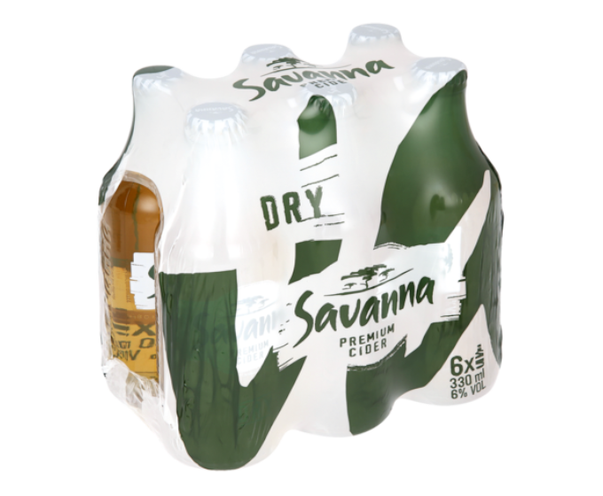 Savanna Dry Premium Cider 330ml 6-Pack Bottle