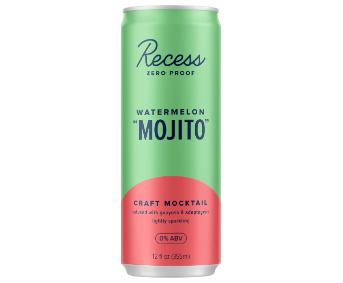 Recess Zero Proof Watermelon Mojito 12oz 4-Pack Can