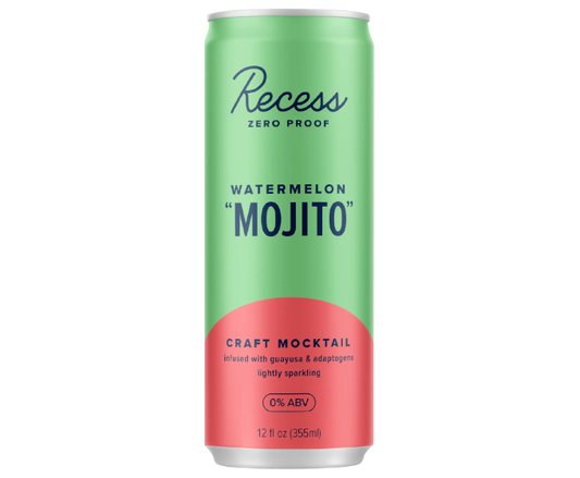 Recess Zero Proof Watermelon Mojito 12oz 4-Pack Can