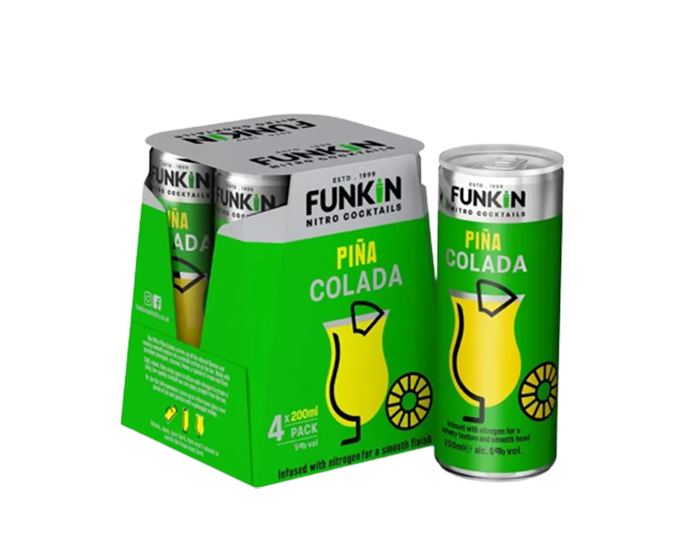 Funkin Cocktails Nitro Pina Colada 4x200ml Can